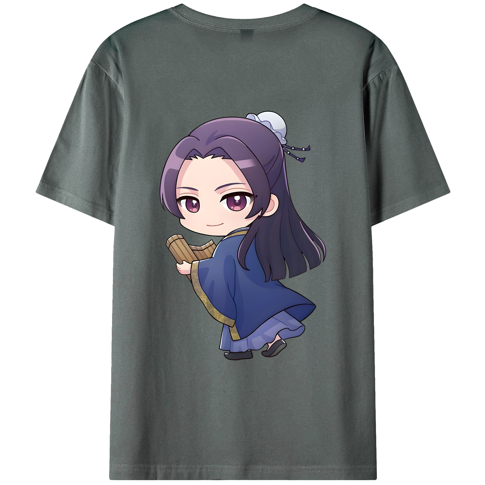 （画像用） 薬屋のひとりごと The Apothecary Diaries 綿100％ メンズ半袖Tシャツ（バックプリント） 通気性